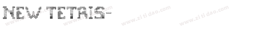 NEW TETRIS字体转换